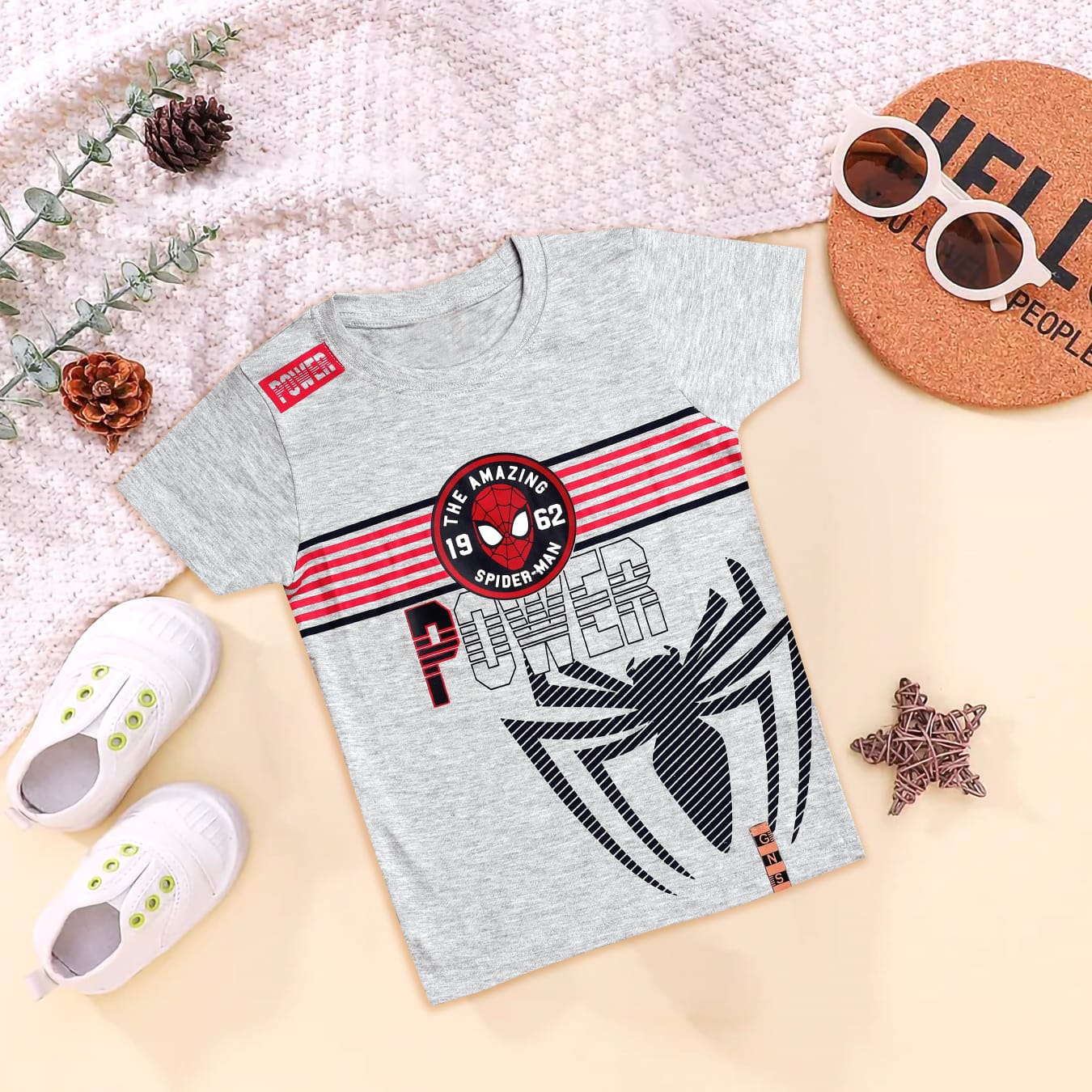 Spider print t-shirt