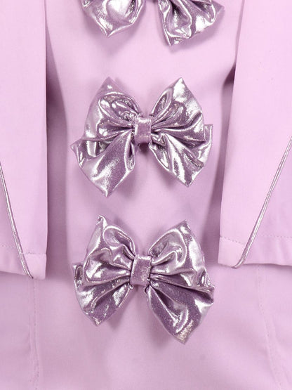 Purple Color Baby Girls Above Knee Party Dress-Cute Cumber