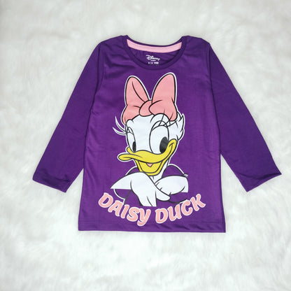 daaisy duck printed purple colour t-shirt