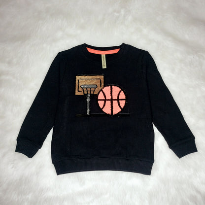 basketball print black colour t-shirt