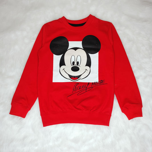 micky mouse printed red colour t-shirt