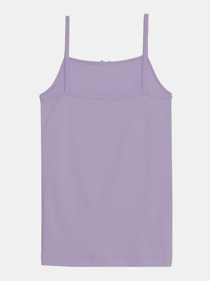 Jockey Girl's Super Combed Cotton Rib Fabric Camisole with Regular Straps - Violet Tulip