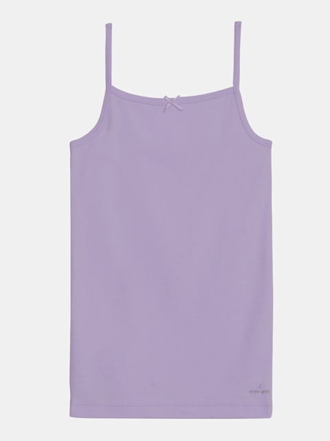 Jockey Girl's Super Combed Cotton Rib Fabric Camisole with Regular Straps - Violet Tulip