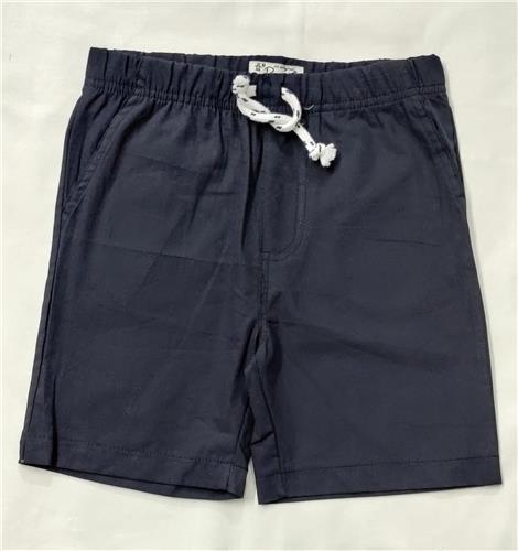 Cotton Shorts with Drawstring- Blue