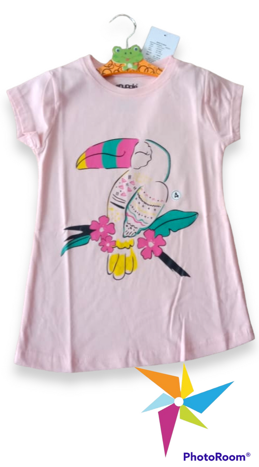 Bird Printed Pink t-shirts