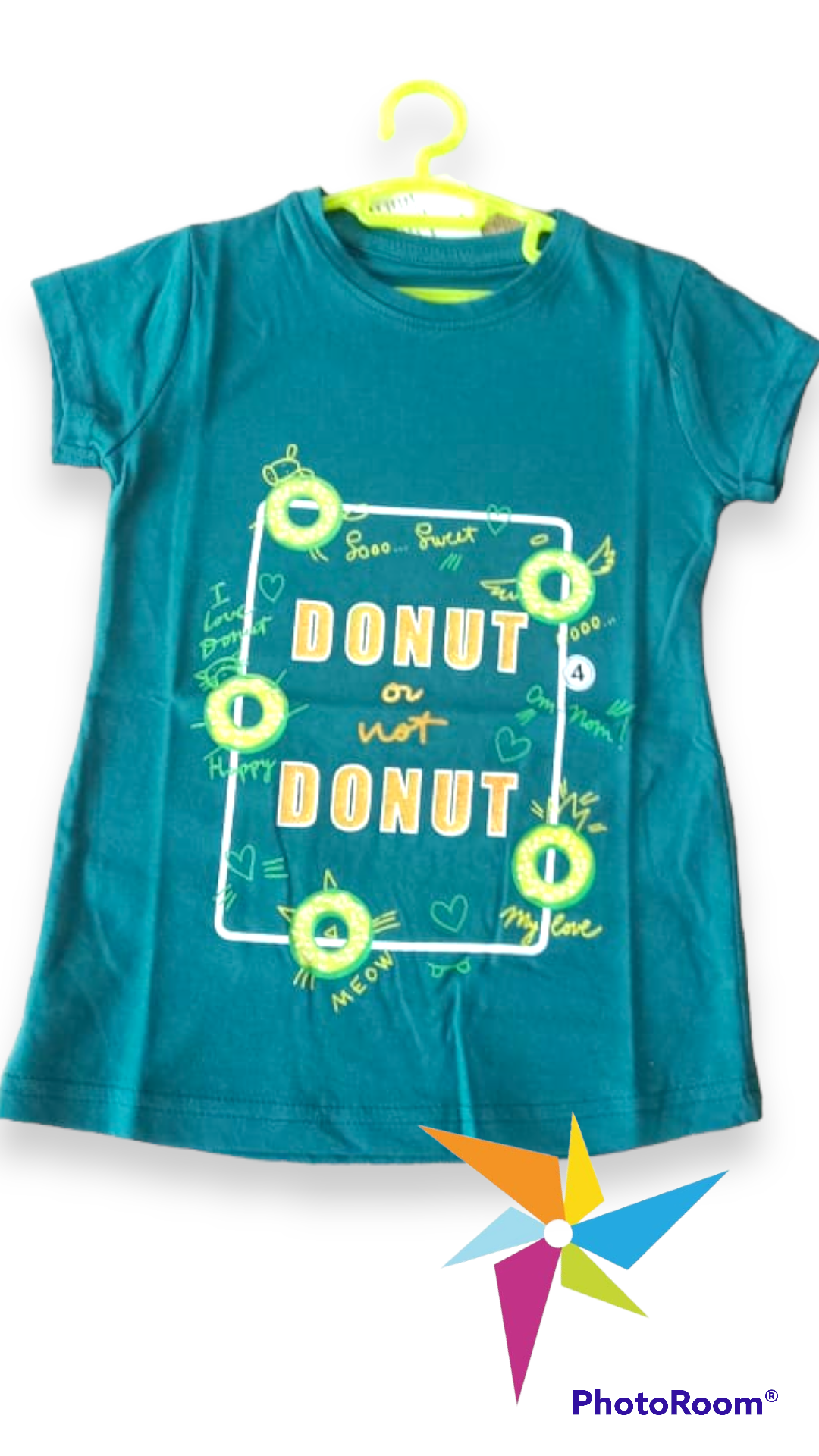 Graphic Printed Pure Cotton T-shirts : Donut