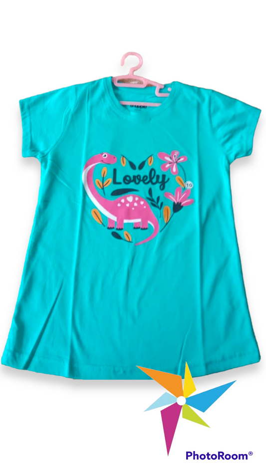 Graphic Printed Pure Cotton T-shirts : Dinosaur