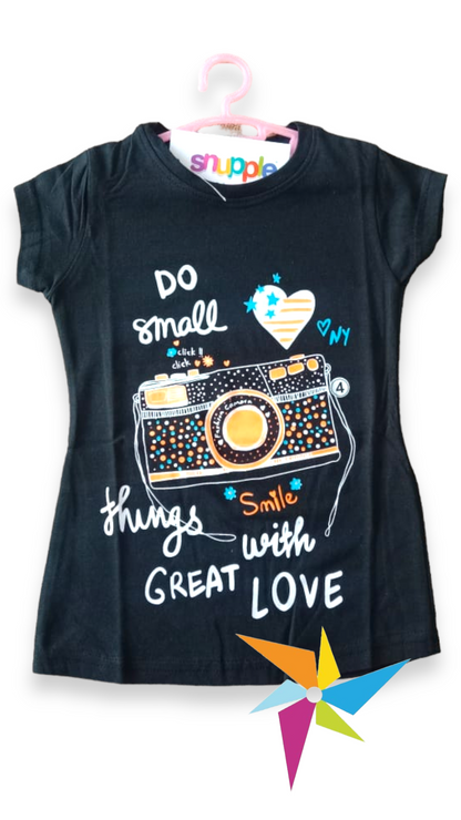 Graphic Printed Pure Cotton T-shirts : Camera