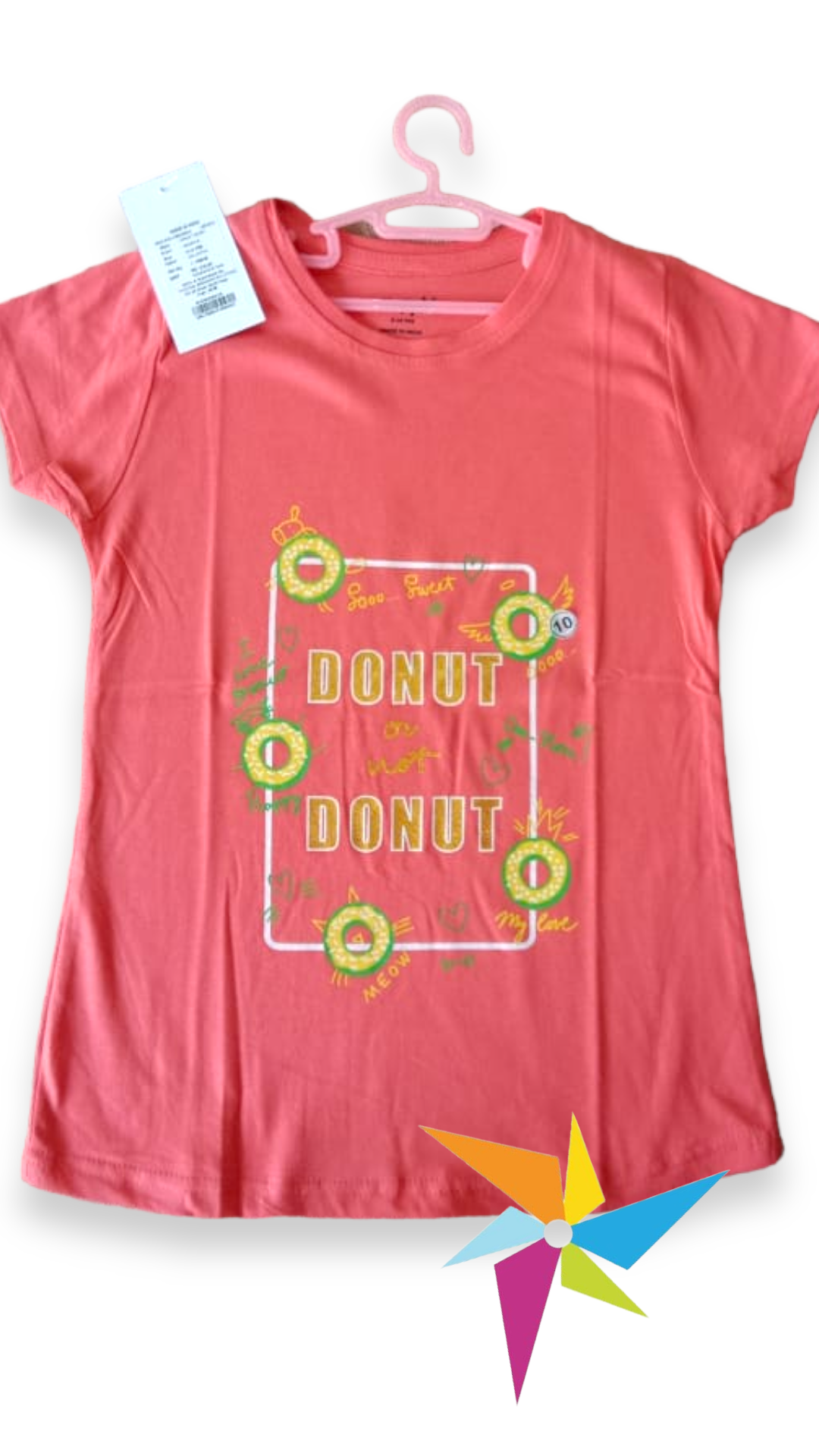 Graphic Printed Pure Cotton T-shirts : Donut