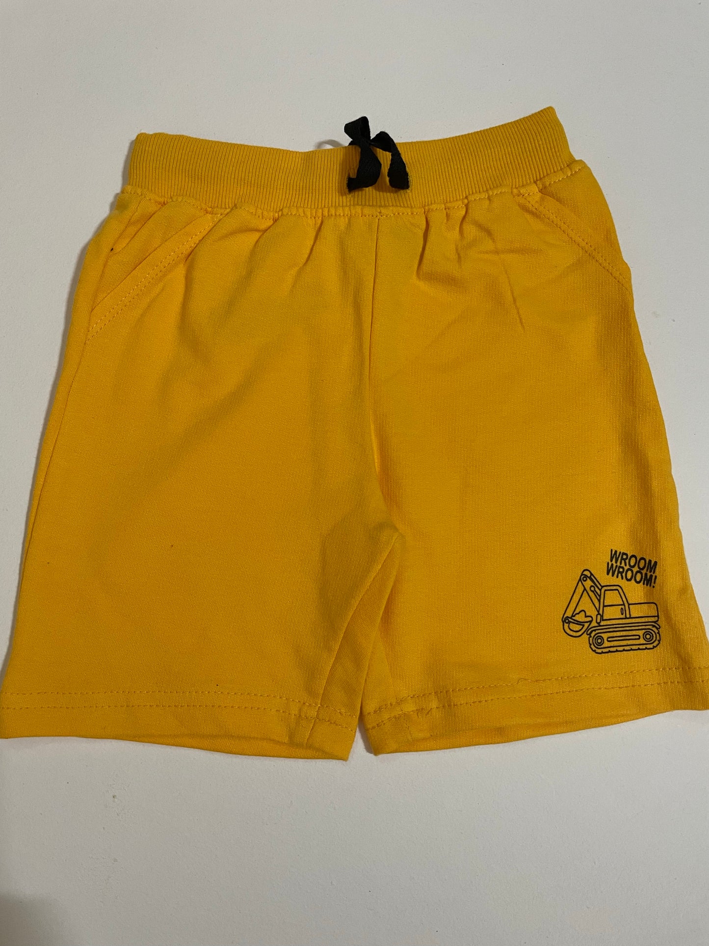 Boys WROOM T-shirt-shorts set Yellow