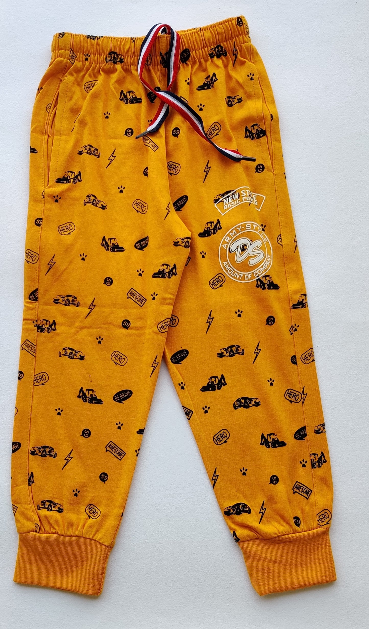 Boys Jupiter lower Yellow JCB print