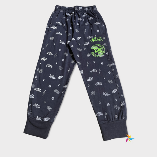 Boys Jupiter lower Blue printed with green stamp