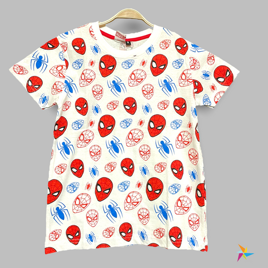 Boys Spider-Man print T-shirt White